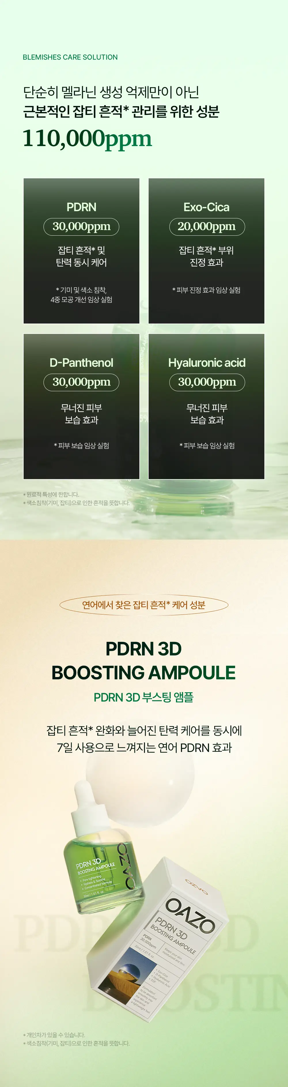 [티벳동생 공동개발] 오아조 피디알엔 쓰리디 부스팅 앰플 30ml 상세페이지 12